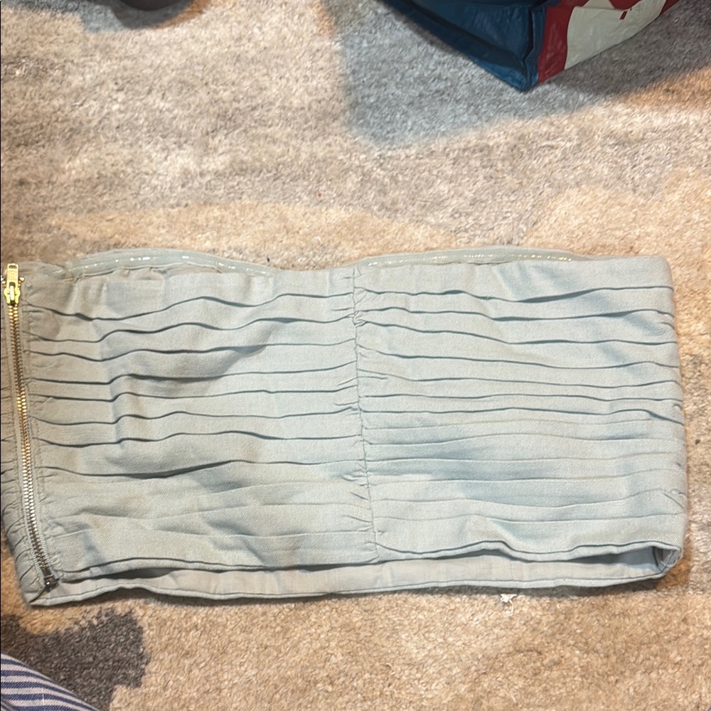 Meshki Light Blue Strapless Top